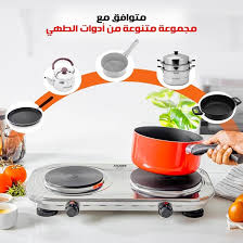 موقد كهربائي بلوحة تسخين من هوم جولد مع تحكم في درجة الحرارة من خمس مراحل، إنتاج تشغيل جاف، موفر للطاقة، صديق للبيئة، سهل التشغيل (2023-6) - الصورة 4