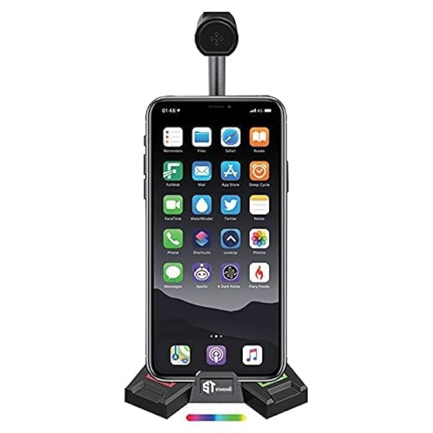 ميكروفون سطح المكتب USB بالجري من ستاندرد GM-MU03 – حامل للجوال – كابل 2 متر للكمبيوتر/لاب توب، هايبر كارديويد، أبيض