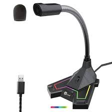 ميكروفون سطح المكتب USB بالجري من ستاندرد GM-MU03 – حامل للجوال – كابل 2 متر للكمبيوتر/لاب توب، هايبر كارديويد، أبيض