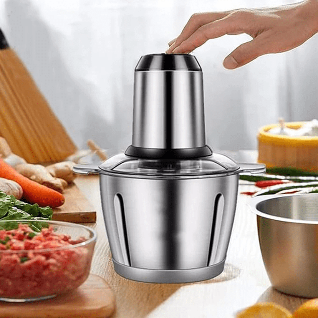 City مفرمة وطاحنة بجسم من الستانلس ستيل سعة 3 لترات 1200 واط - (HMA-2019)