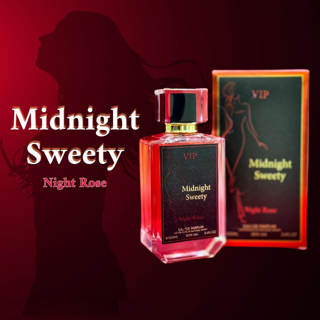 او دو بارفان في اي بي ميدنايت سويتي نايت روز للنساء من الماس، 100 مل